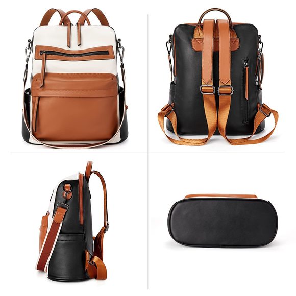 Backpack Purses Convertible Bookbag Purse Fashion Leather Travel :P main image 5